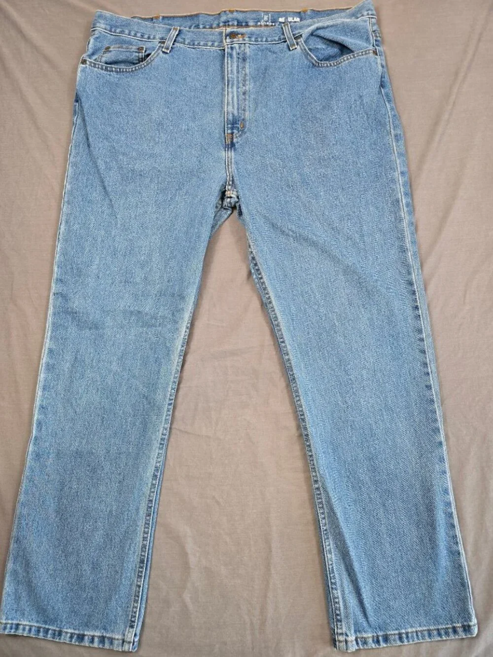 George Regular Fit Blue Denim Jeans 44X32 100% Cotton Medium Wash TWO PAIRS